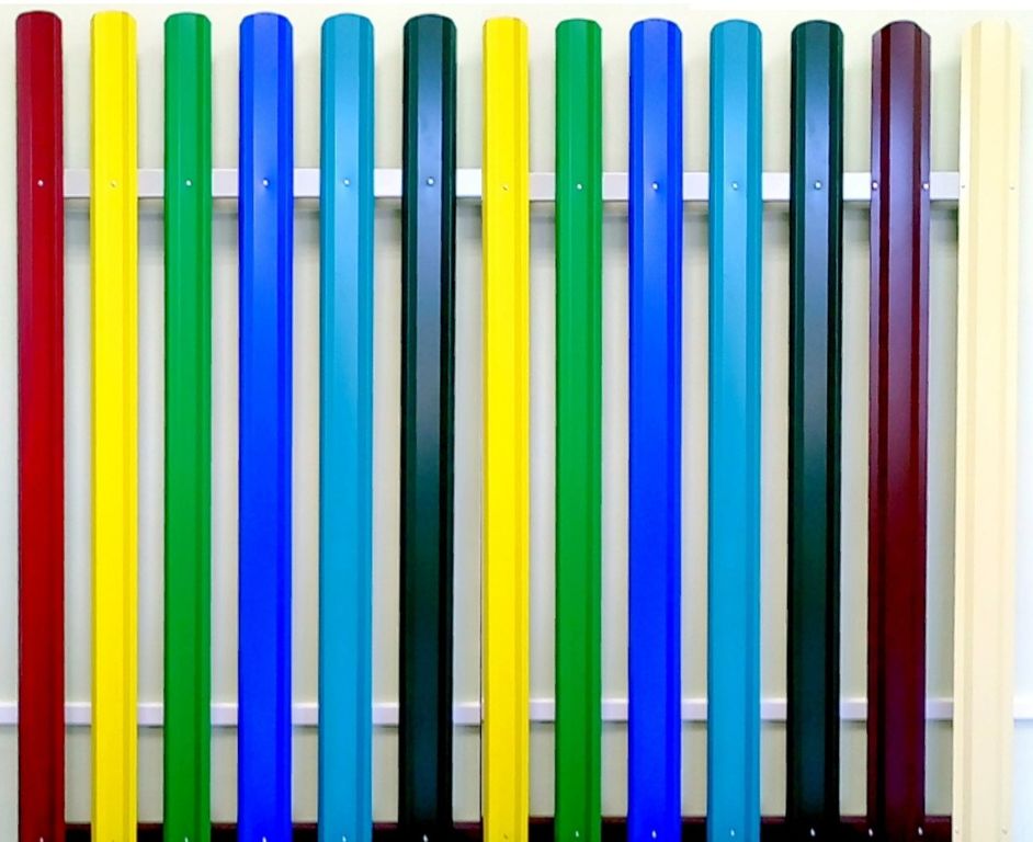 Штакетник М-образный в ассортименте